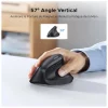 souris verticale sans fil m571 ergonomique noire (55916)