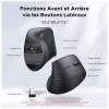 souris verticale sans fil m571 ergonomique noire (55916)