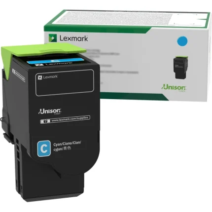 toner lexmark 75m5xc0 cyan originale haute capacité 11700 pages