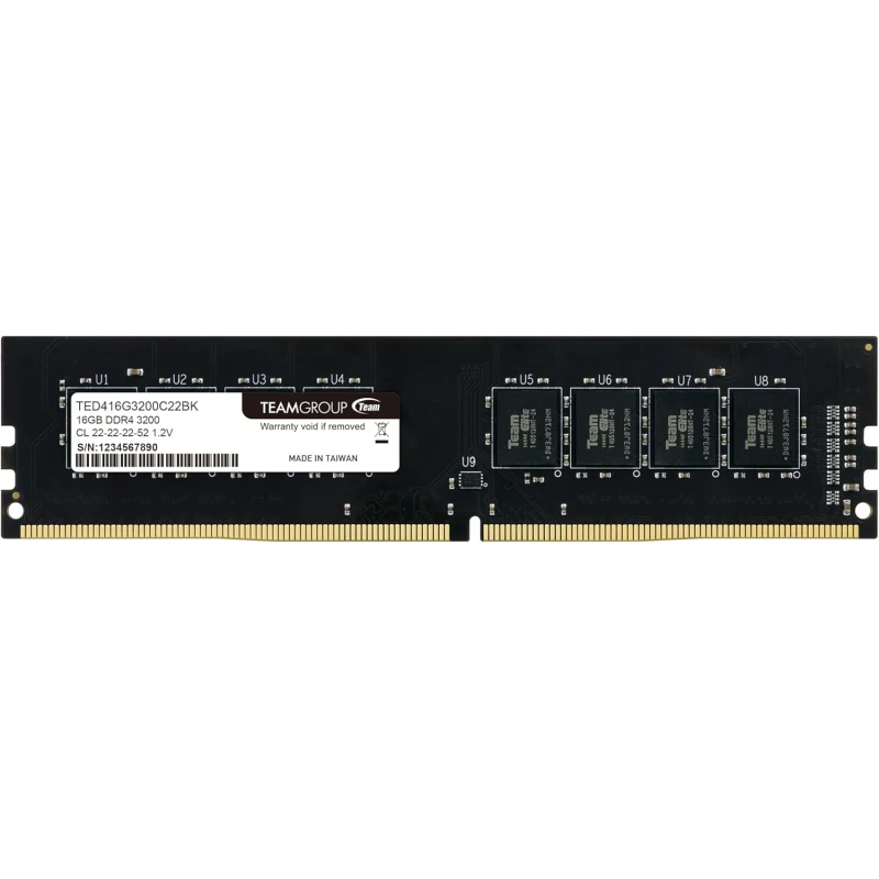 barrette mémoire ddr4 teamgroup elite u dimm 16 go 3200 mhz cl22 (ted416g3200c2201) barrette mémoire ddr4 teamgroup elite u dimm 16 go 3200 mhz cl22 (ted416g3200c2201)