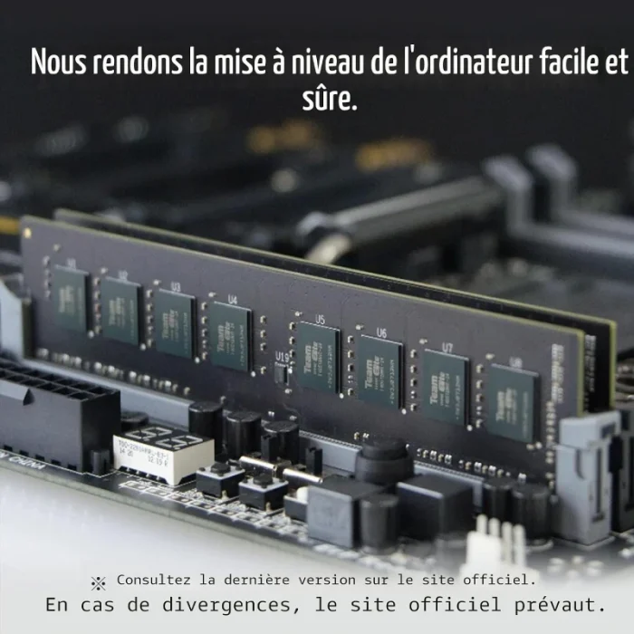 barrette mémoire ddr4 teamgroup elite u dimm 16 go 3200 mhz cl22 (ted416g3200c2201)