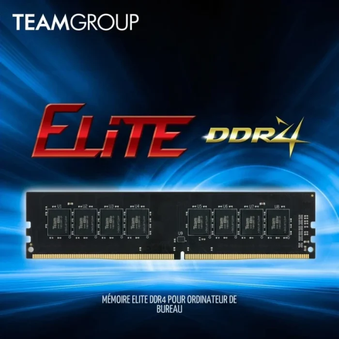 barrette mémoire ddr4 teamgroup elite u dimm 16 go 3200 mhz cl22 (ted416g3200c2201)