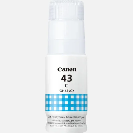 bouteille d'encre canon gi 43 cyan originale (4672c001ab)