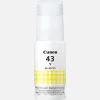bouteille d'encre canon gi 43 jaune originale (4689c001ab)
