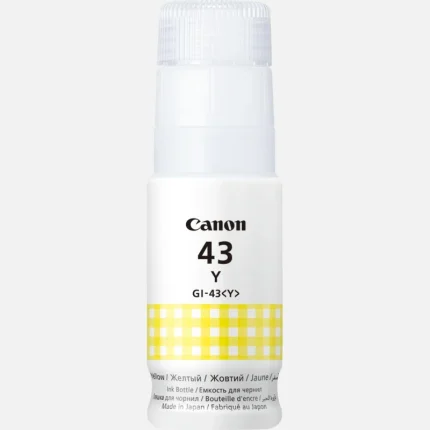 bouteille d'encre canon gi 43 jaune originale (4689c001ab)