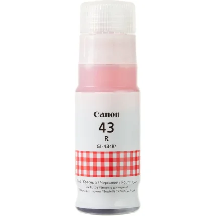 bouteille d'encre canon gi 43 rouge originale pour imprimante pixma (4716c001ab)