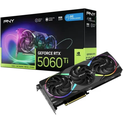 carte graphique pny geforce rtx 5060 ti 8go (vcg5060t8tfxxpb1 o)