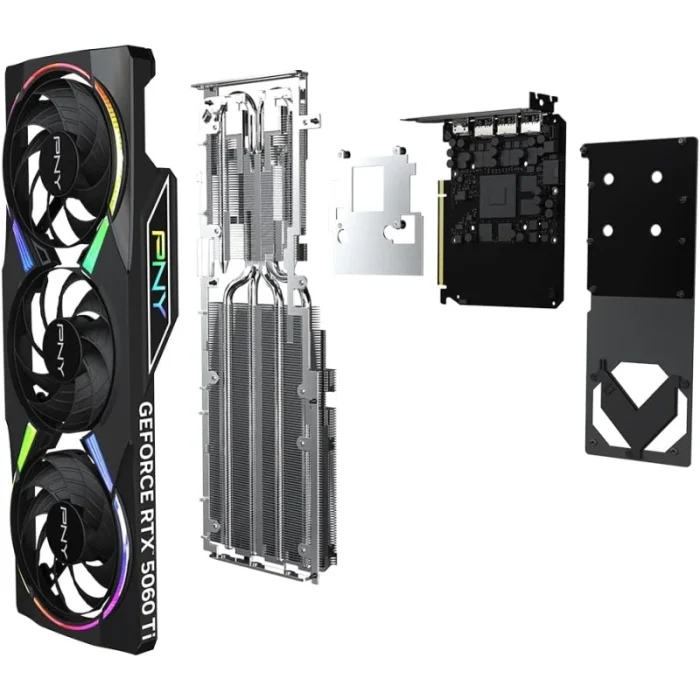 carte graphique pny geforce rtx 5060 ti 8go (vcg5060t8tfxxpb1 o)