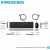 clavier et souris filaires hp wired desktop 320mk (9sr36aa)