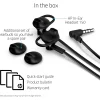 Écouteurs hp doha in ear headset 150 intra auriculaires avec microphone (x7b04aa)