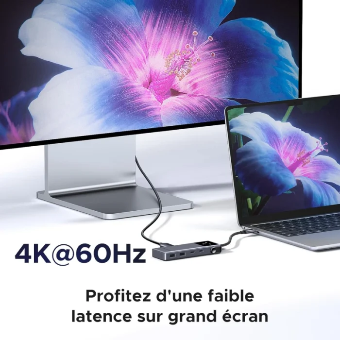 hub usb c ugreen 6 en 1 adaptateur multiports (35998)