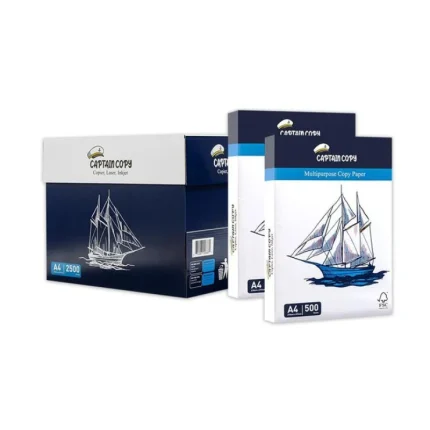 lot de 5 ramettes papier captain copy a4 blanc 80 g/m² 500 feuilles