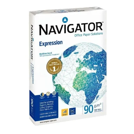 lot de 5 ramettes papier navigator a3 blanc 90 g/m² 250 feuilles