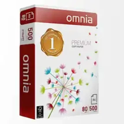lot de 5 ramettes papier omnia a4 blanc 80 g/m² 500 feuilles