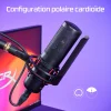 microphone hyperx procast micro gamer pour streaming et podcast (699z0aa)