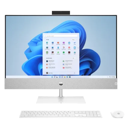 ordinateur tout en un hp 27 intel i7 1355u 27" fhd tactile jet black (a7cx8ea)