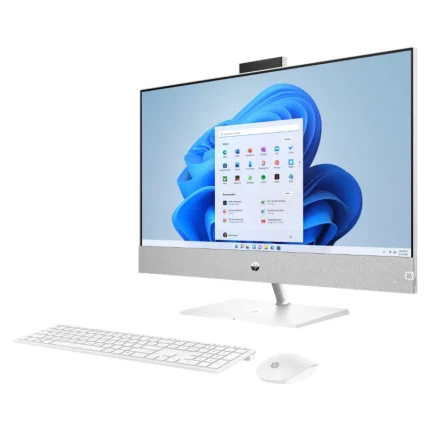 ordinateur tout en un hp 27 intel i7 1355u 27" fhd tactile jet black (a7cx8ea)