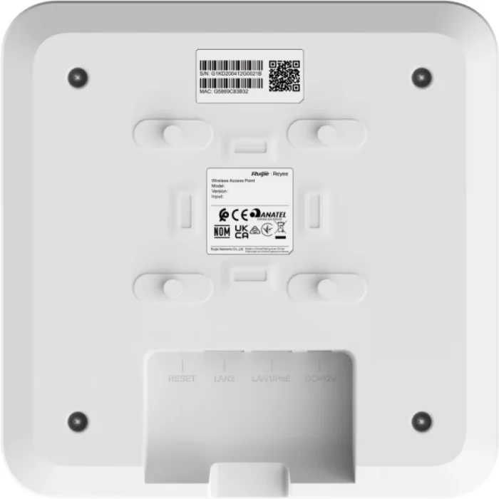 point d'accès wi fi reyee wi fi 5 gigabit poe indoor (rg rap2200(e))
