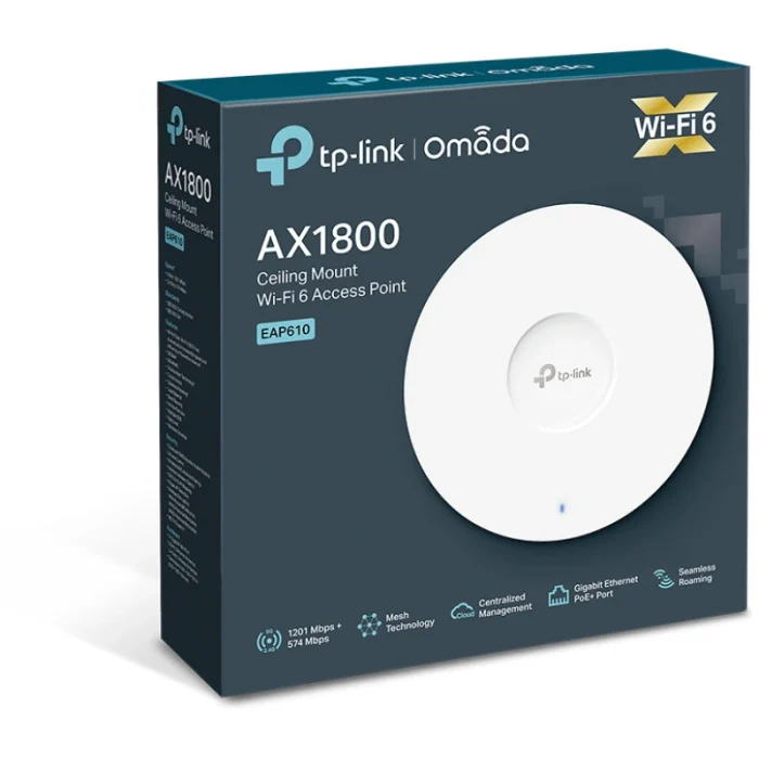 point d'accès wi fi tp link wi fi 6 ax1800 plafonnier (eap610)