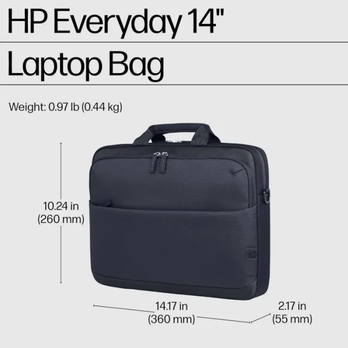 sacoche ordinateur portable hp everyday 14 odyssey gray (a08jvaa)