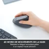 souris ergonomique logitech mx vertical sans fil bluetooth (910 005448)