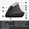 souris ergonomique logitech mx vertical sans fil bluetooth (910 005448)