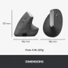 souris ergonomique logitech mx vertical sans fil bluetooth (910 005448)