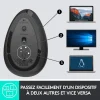 souris ergonomique logitech mx vertical sans fil bluetooth (910 005448)