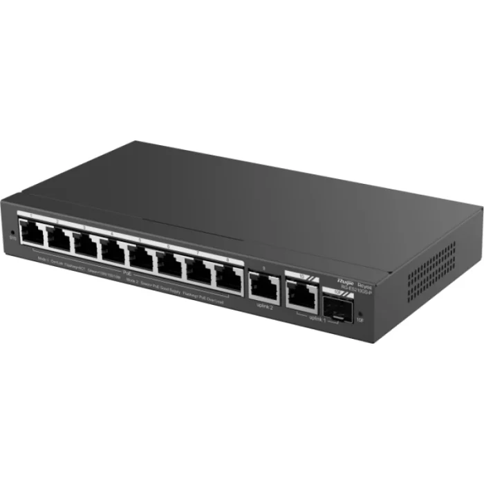 switch poe ruijie reyee 10 ports gigabit 120 w (rg es210gs p)