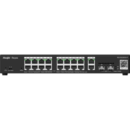 switch poe ruijie reyee 20 ports gigabit 250 w (rg es220gs p)