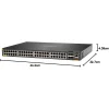 switch réseau aruba 6200f 48g poe 4 sfp 370w administrable (jl727b)