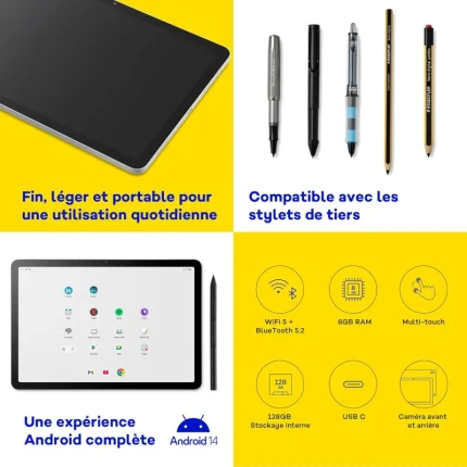 tablette graphique wacom movinkpad 11.5" dtha116cl0b 8g 128g