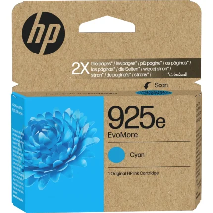cartouche d'encre hp 925e evomore cyan originale (4k0w0pe)
