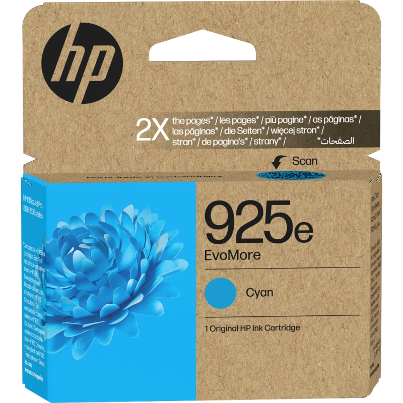 cartouche d'encre hp 925e evomore cyan originale (4k0w0pe) cartouche d'encre hp 925e evomore cyan originale (4k0w0pe)