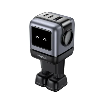 chargeur rapide ugreen 65w gan 2c1a noir usb c haute puissance (25685b)