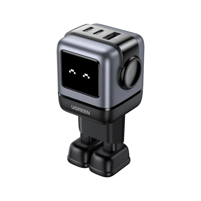 chargeur rapide ugreen 65w gan 2c1a noir usb c haute puissance (25685b)
