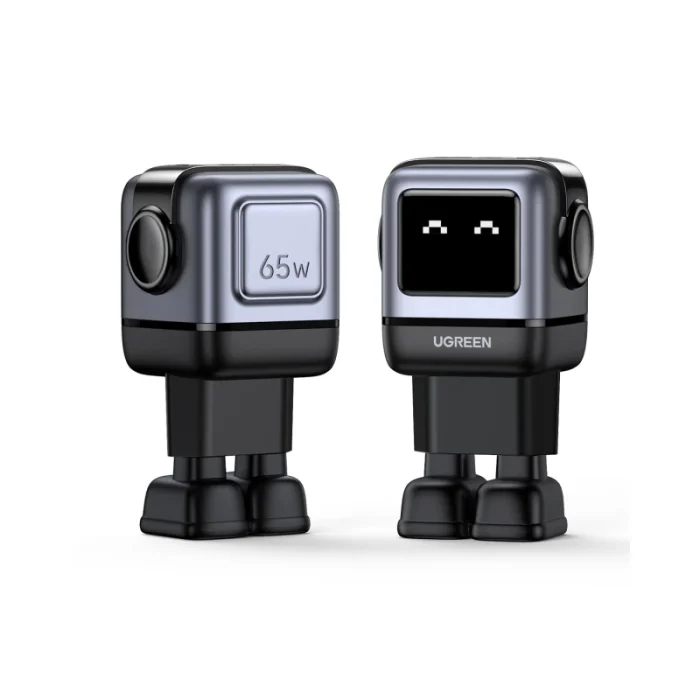 chargeur rapide ugreen 65w gan 2c1a noir usb c haute puissance (25685b)