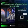 chargeur rapide ugreen 65w gan 2c1a noir usb c haute puissance (25685b)