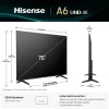 smart tv hisense 75a6q 75" uhd 4k vidaa téléviseur connectée (his75a6q)