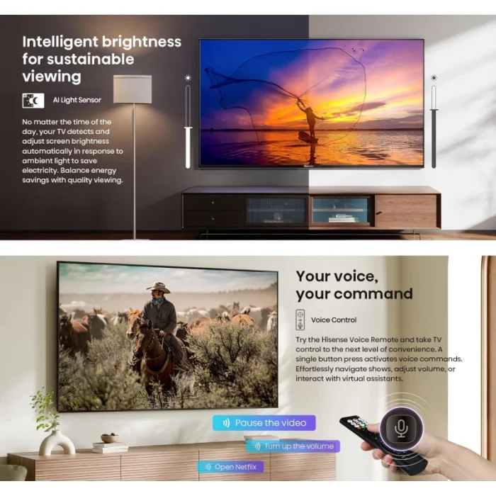 smart tv hisense 85" qled, 4k, uhd, vidaa (his85q6q)