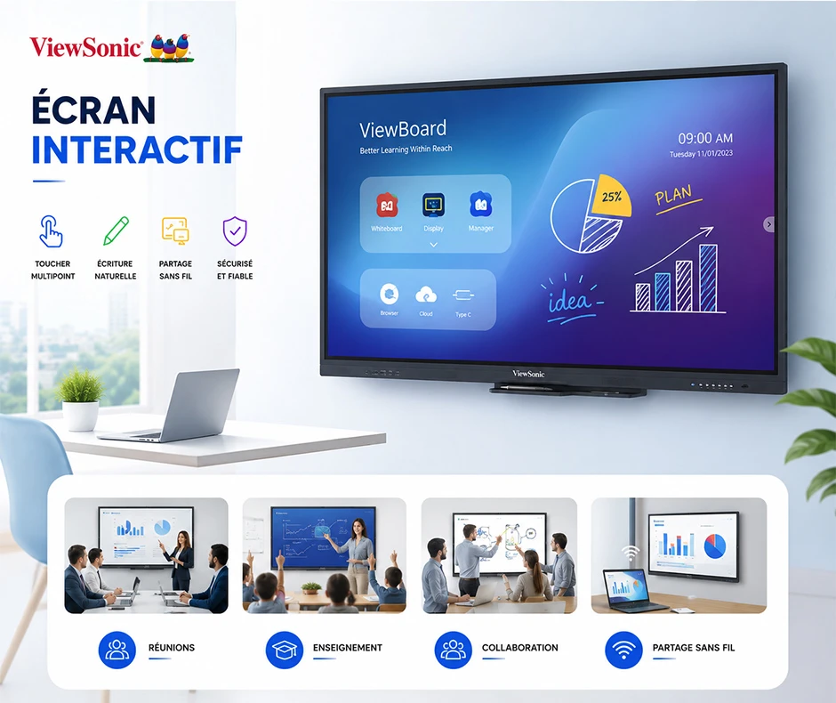transformez vos réunions et vos cours avec viewboard linksolutions maroc