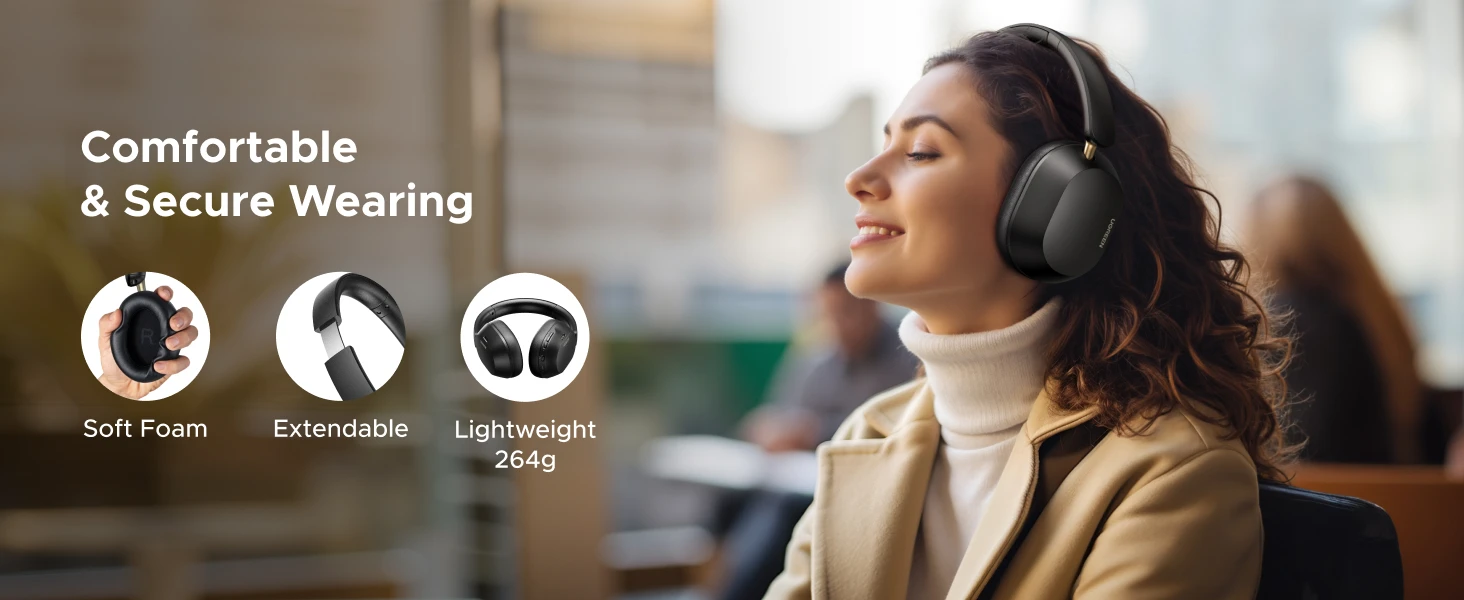 casque sans fil ugreen hitune max5c hybrid anc noise cancelling headphones – hp203 – 35757 et 35758 linksolutions (3)