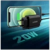 chargeur ugreen 20w 1c rapide usb c noir (10191)