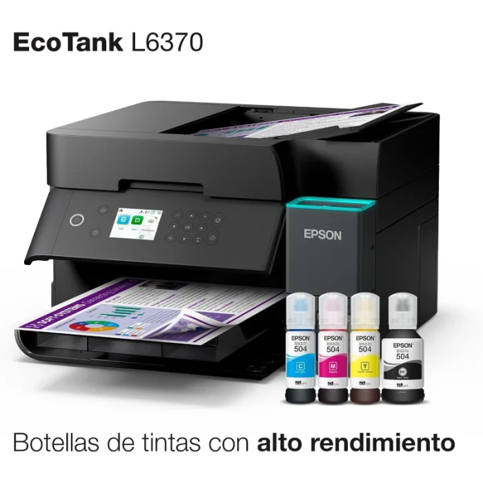 imprimante epson l6390 4 en 1 a4 multifonction jet d’encre couleur (c11cl40406)