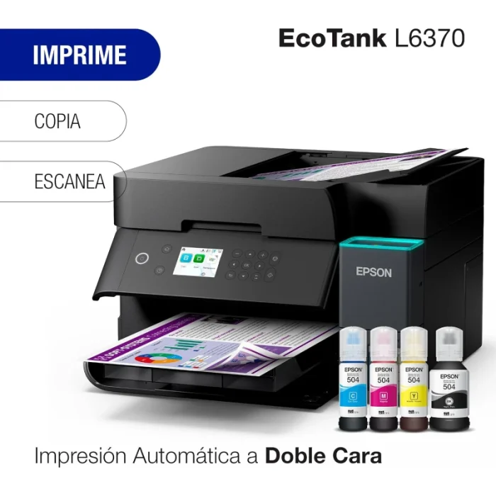 imprimante epson l6390 4 en 1 a4 multifonction jet d’encre couleur (c11cl40406)