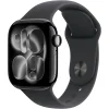 apple watch series 11 gps 42mm jet black m/l (mequ4af/a)