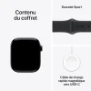 apple watch series 11 gps 42mm jet black m/l (mequ4af/a)
