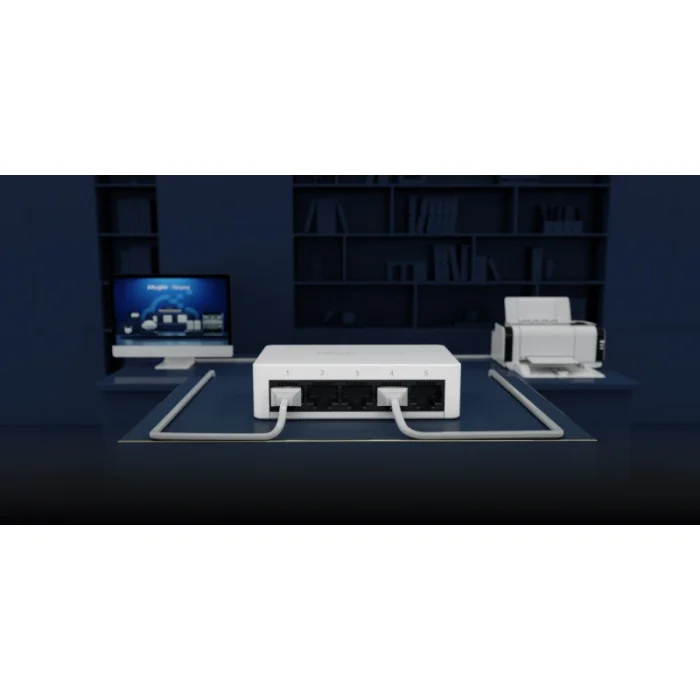 switch réseau reyee rg es05g l 5 ports rj45 gigabit