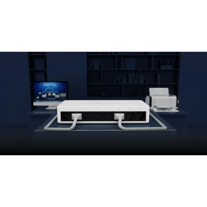 switch réseau reyee rg es08g l 8 ports rj45 gigabit