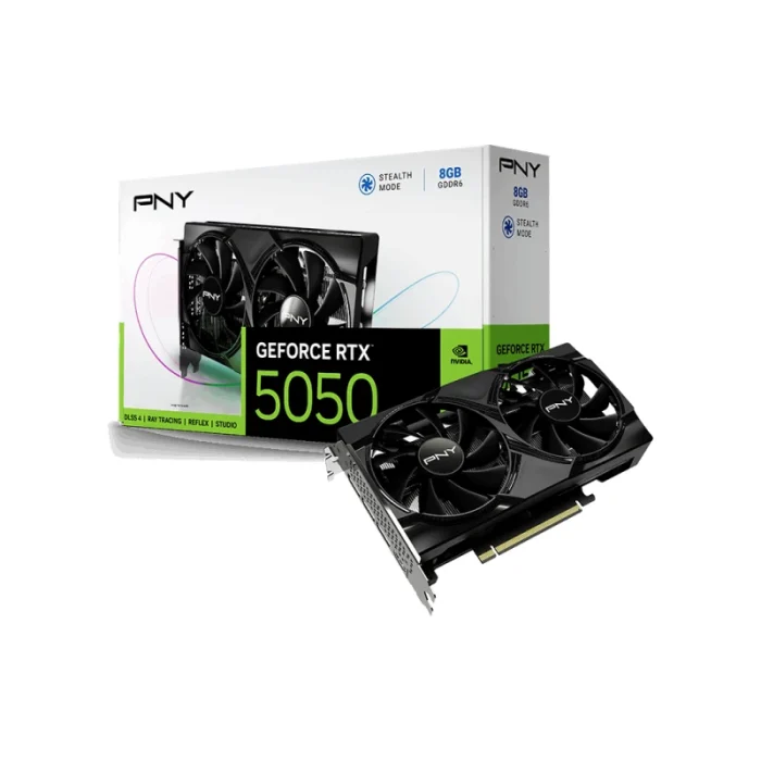 carte graphique pny geforce rtx 5050 8go gddr6 pcie 5.0 (vcg50508dfxpb1)